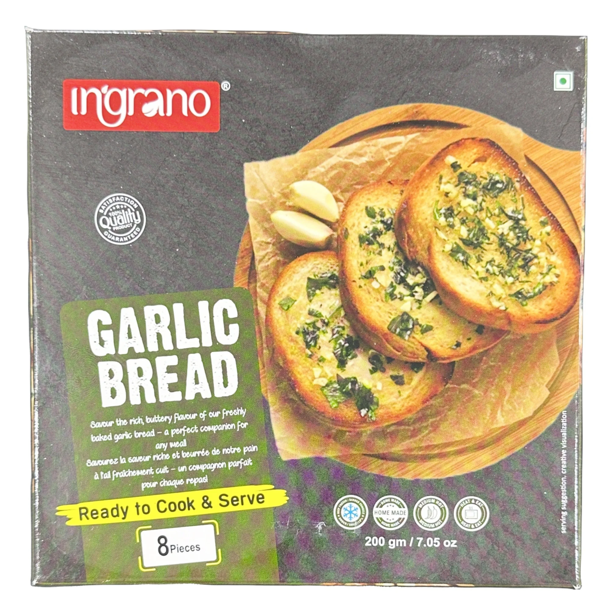 Ingrano Ingrano Garlic Bread (8 Pcs) 200g 200g